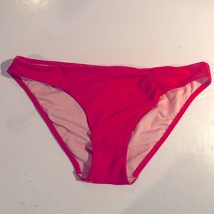 VICTORIA’S SECRET Coral One Side Ruching Bottom BIKINI L